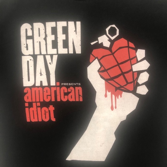 Green Day American Idiot Graphic Print Short Sleeve‎ T-Shirt Men's Size XL - Picture 1 of 9